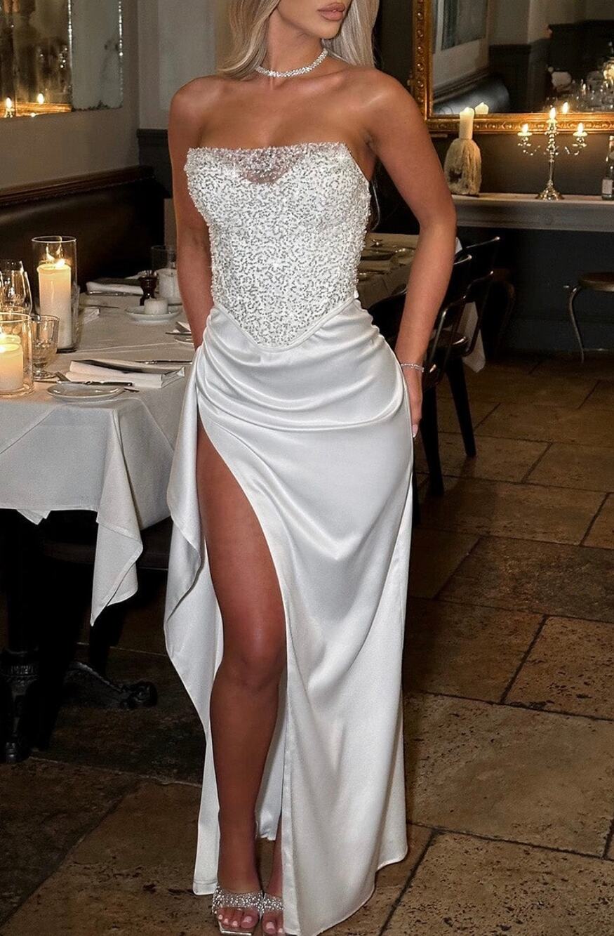 Babyboo EMRIELLE MAXI DRESS - IVORY Size XS NEW NWT